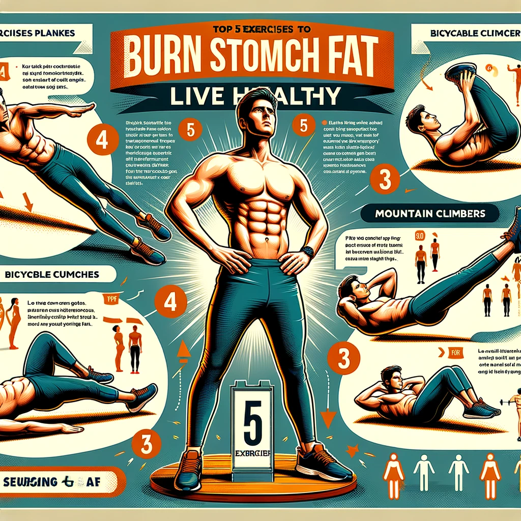 Top 5 Exercises to Burn Stomach Fat