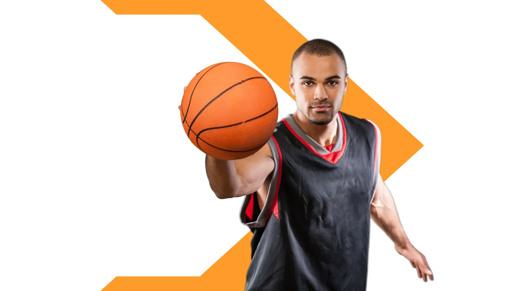 Orange Modern Basketball