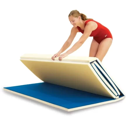 E-Z Fold 1-3/8" Carpeted Gymnastics Mats